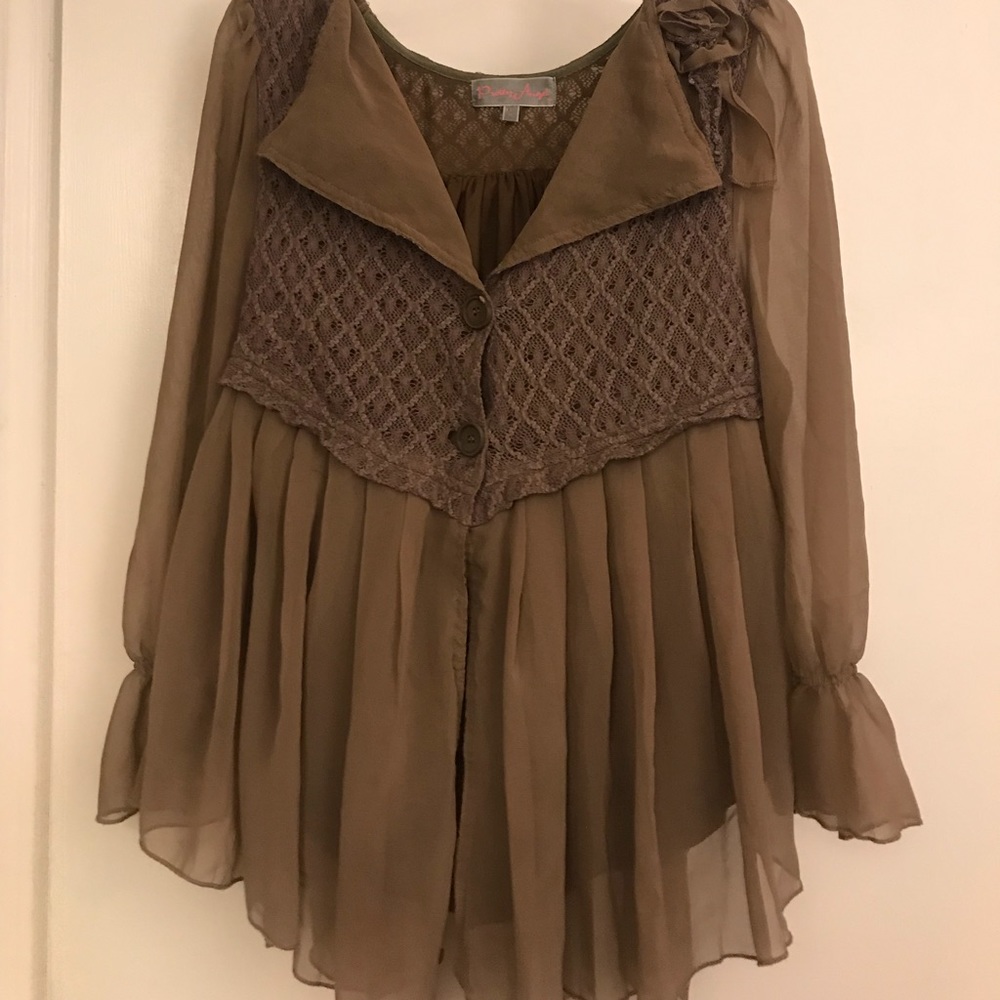 Brown blouse